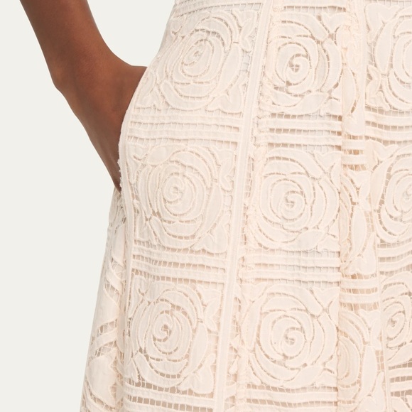 CULT GAIA Solia Long Strapless Floral Lace Dress | Large 8/10 - Picture 6 of 7